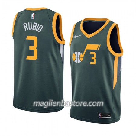 Maglia NBA Utah Jazz Ricky Rubio 3 2018-19 Nike Verde Swingman - Uomo